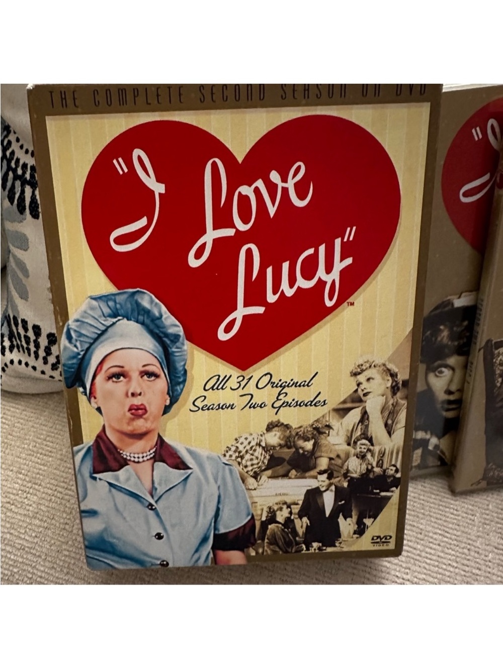 I Love Lucy Season Two DVD Box Set - Red Heart Cover